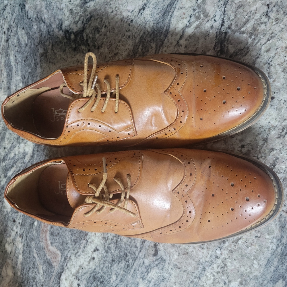 Men's Tan Leather Brogues Size 11